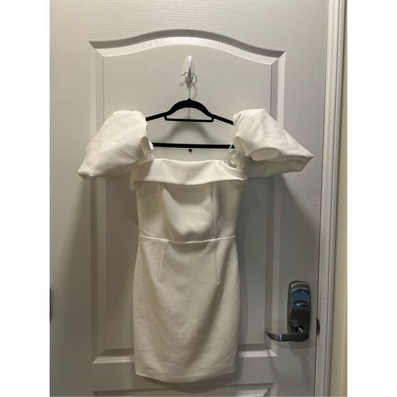 ELLIATT Andria Mini Dress in Ivory  - Bridal Bachelorette Dress size XS NWT$295 - Picture 10 of 15